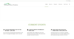 Desktop Screenshot of coloradocancercoalition.org